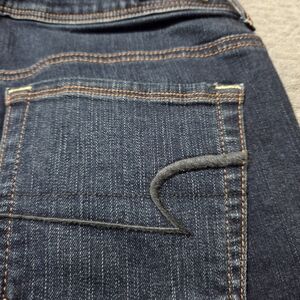 American Eagle WomensDark Blue Denim Jeans with Contrast Stitching,New,Size 4